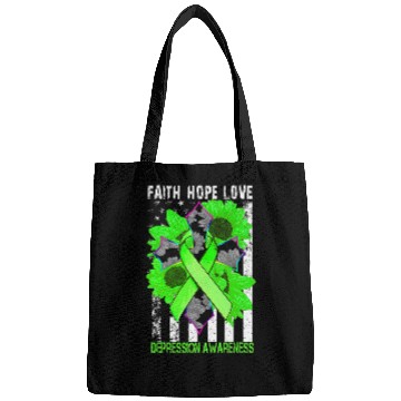 Discover Faith Hope Love Crossing Depression Awareness Bags