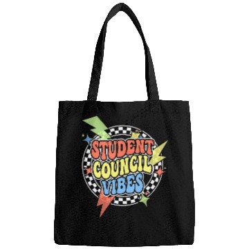 Discover Retro Student Council Vibes Groovy School Student Council Bags