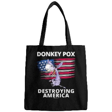 Discover Donkey Pox Destroying America AntiBiden Conservative Bags