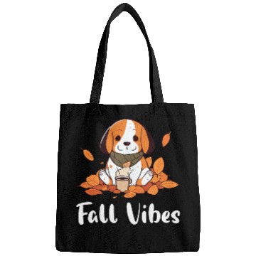 Discover Beagle Fall Vibes Funny Dog Pumpkin Spice Latte Bags