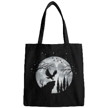 Discover Flying Bald Eagle Night Sky 2Silhouette eagless Eagle Bags