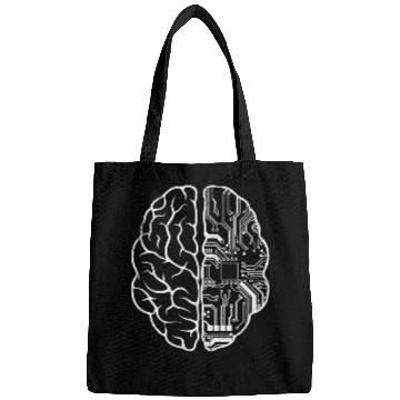Discover Programmer Coder Brain Funny Computer Coding Geek Novelty Bags
