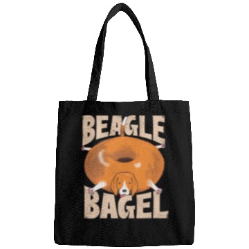 Discover Beagle Bagel Dog Owner Animal Lover Veterinarian Bags
