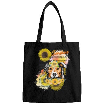 Discover Australian Shepherd You Are My Sunshine Bags