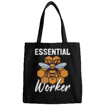 Discover Funny Beekeeping Beekeeper Honey Bees Essential Worker Bee Bags