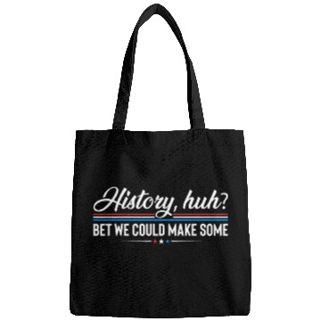 Discover History Huh Red White and Royal Blue Pride Rwrb History Bags
