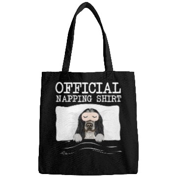 Discover Dog Cocker Spaniel Funny Official Napping Sleeping English Cocker Spaniel Bags