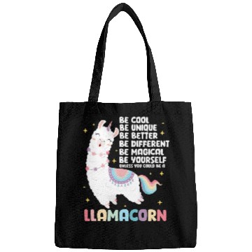Discover Llama Unicorns Be A Llamacorn Bags