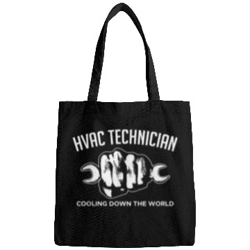 Discover HVAC Technician Cooling Down The World Bags