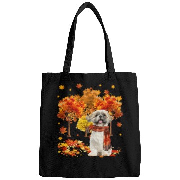 Discover Its Fall Yall Cute Shih Tzu Autumn Tree Fall Leaves 41 Bags