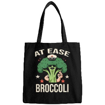 Discover At Ease Broccoli Funny Graphic Tees Bags