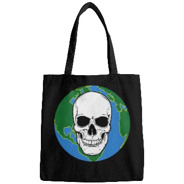 Discover Skeletons Skulls Planet Earth Background with Skull Bags