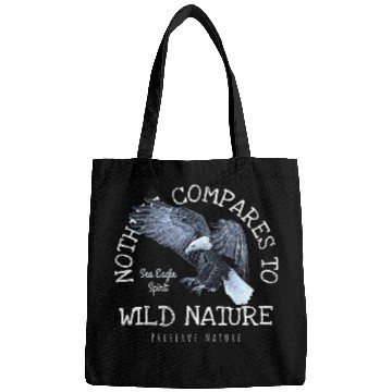 Discover Bald Eagle 2Nothing Compares To Wild Nature 2WhiteBlue Bags