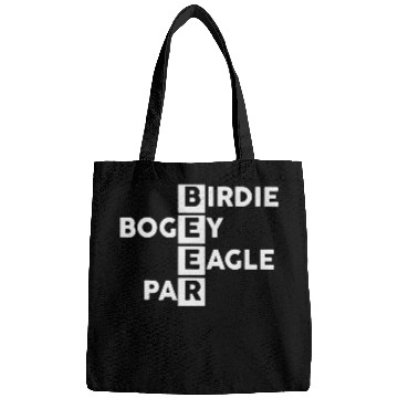 Discover Birdie Bogey Eagle Par Beer Golf Lover Bags