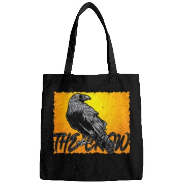 Discover Bird Art Gothic Black Animal Lover Crow Design Bags
