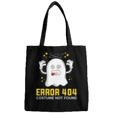 Discover Error 404 costume not found Coding Programmer Geek Halloween Bags
