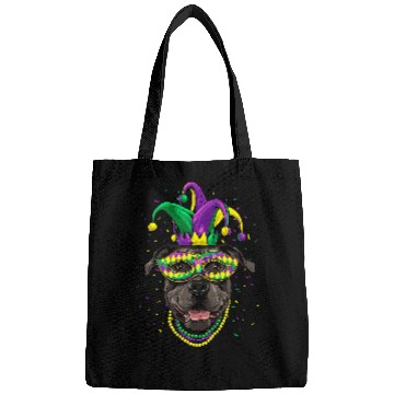Discover Pit Bull Dog Lover Cute Mardi Gras carnivals Jester Bags