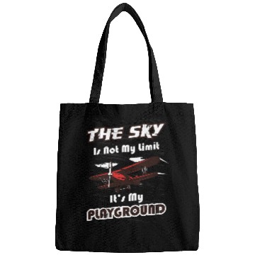 Discover Pilot Airplane The Sky Is Not The Limit Its My Playground Bags