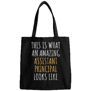 Discover ASSISTANT PRINCIPAL Funny Job Title Profession Worker Idea Bags