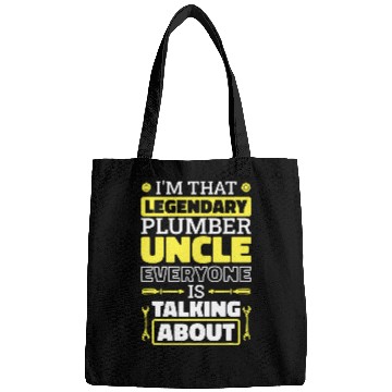 Discover Plumbing Uncle Design for Plumber Worker Bags