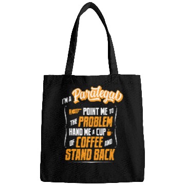 Discover Funny Paralegal Coffee Lover Hilarious Gift Idea Bags
