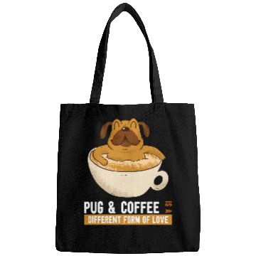 Discover Pug Lover Coffee Cup 12 Pugs Dog Bags