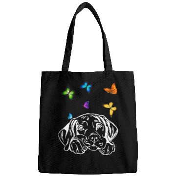 Discover Dog Vizsla with butterflies weimaraner dog butterfly Bags