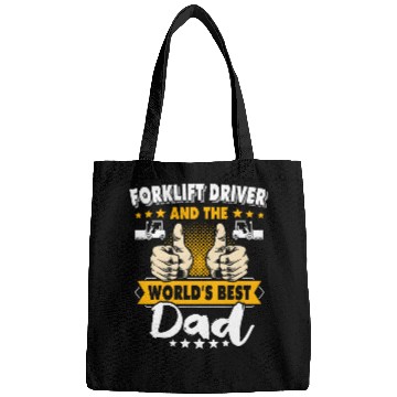 Discover Fork Lift Truck Forklift Operator Dad 1 Bags