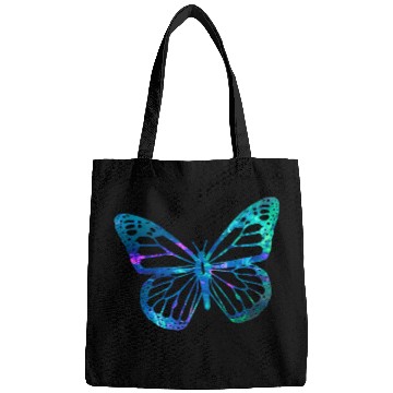Discover Funny Violin Cyan Blue Violet teal butterfly For butterflies Lovers Bags