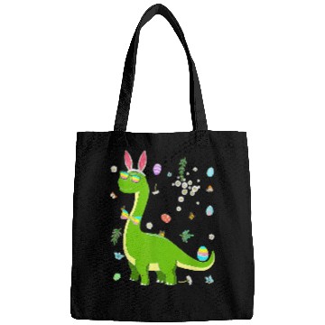 Discover Brontosaurus Bunny Ears Egg Easter Day Dinosaur Dino Kids Bags