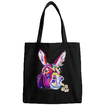 Discover Colored Donkey Colorful Flower Donkey Mom Lovers Bags