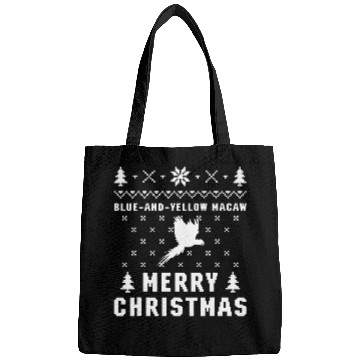 Discover BLUEANDYELLOW MACAW Ugly Christmas Sweater Bags