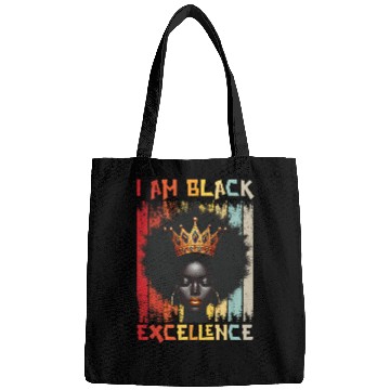 Discover I Am Black Excellence Melanin Queen African American Bags