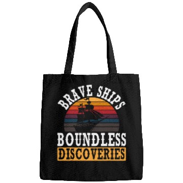 Discover Brave Ships Boundless Discoveries Indigenous Columbus Day Bags