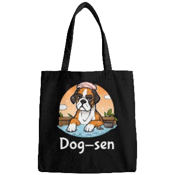 Discover Boxer Pet Dogsen Funny Hot Spring Bags
