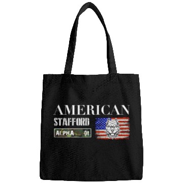 Discover American Stafford Staff Bulldog Battle Dog Bags