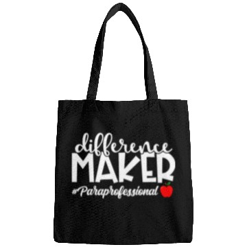 Discover Difference Maker Paraprofessional Funny Teacher Aide 2 Bags