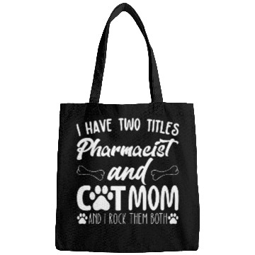 Discover Cute Cat Lover Pharmacist Cat Mom Pharmacist Pharmacy Tech Bags