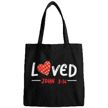 Discover John 3 16 Bible Verse Loved Love Christian Cross Patriotic Bags