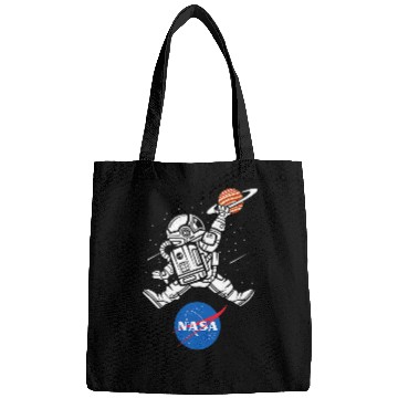 Discover Funny Basketball Astronaut Basketball NASA Bags