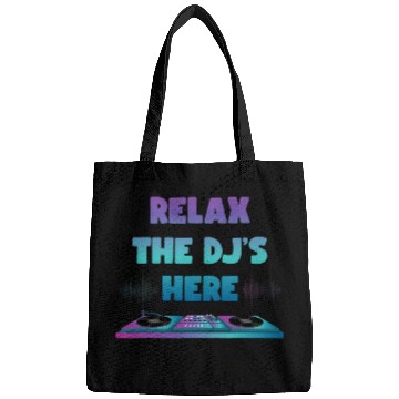 Discover DJ Vinyl Turntable Saying Techno Music Synthesizer Bags