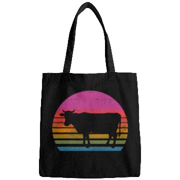 Discover Cow Lover 80s cow Bags