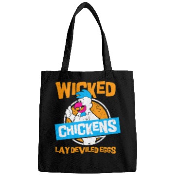 Discover Chicken Lover wicked chickens lay deviled eggs 2chicken lovers Bags