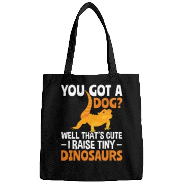 Discover Bearded Dragon I Raise Tiny Dinosaurs Bearded Dragons Reptile Lizard Lover Bags
