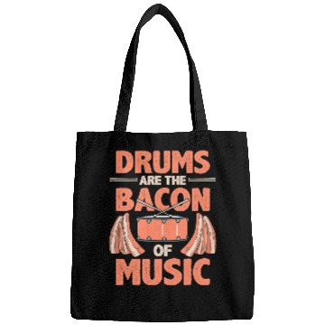 Discover Funny Drummer are bacon of music Bags