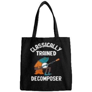 Discover Funny Banjo Frog Classically Trained Decomposer Funny Frog Playing Bags