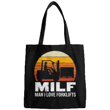 Discover Funny Man I Love Forklifts American Flag Forklift Operator Bags