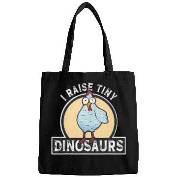 Discover I Raise Tiny Dinosaurs Chicken Silhouette Farmer Pets 22 Bags