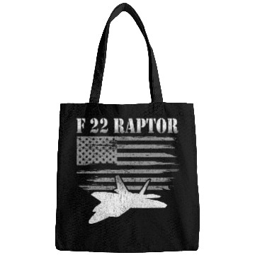 Discover F22 Raptor American Flag Pilot 1 Bags