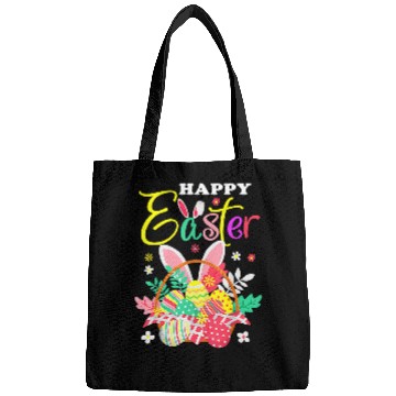 Discover Happy Easter Egg Basket Bunny Ears Bags